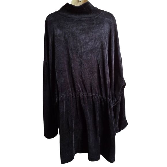 Disney Catalog Velour Track Jacket Black 2X Y2K Mickey Mouse Full Zip - Picture 2 of 11